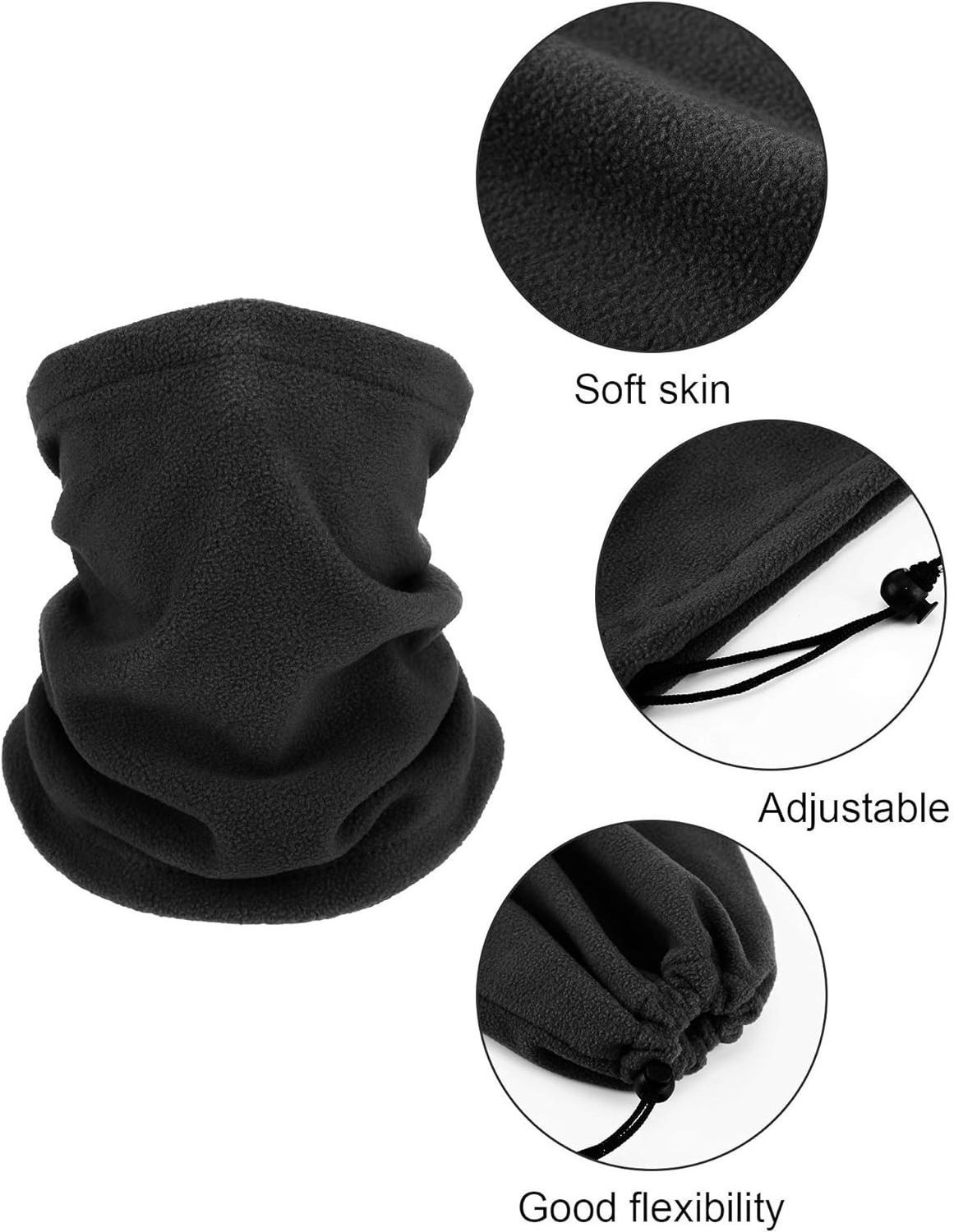 High Quality 100% Fleece Cycling Outdoor Winter hats Sports Wear Neck Cover Neck Warmer