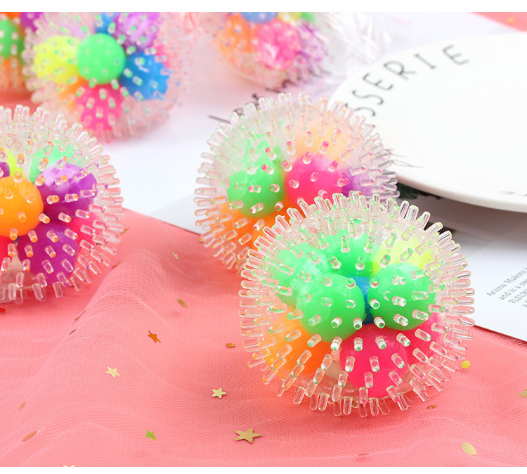 Hot Sale Squishy Sensory Stress Balls for Kids Spiky Squeeze Ball Stretchy Stress Relief Fidget Water Beads Squish Ball