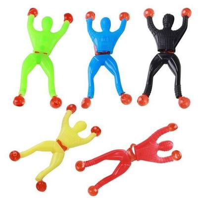 Wholesale cheap Sticky Stretchy Wall Climbing Man Toy sticky spiderman decompression toy sticky toy