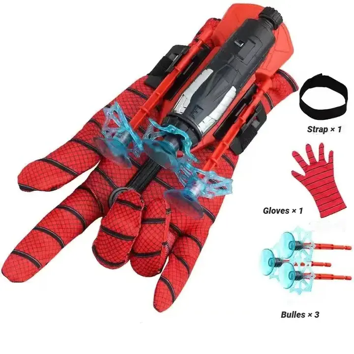 Hot Plastic Cosplay Spiderman Launcher Gloves Web Shooters Toy Hero Arrow Launcher Web Shooter Wrist Toy