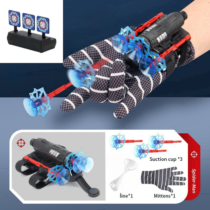 Hot Plastic Cosplay Spiderman Launcher Gloves Web Shooters Toy Hero Arrow Launcher Web Shooter Wrist Toy