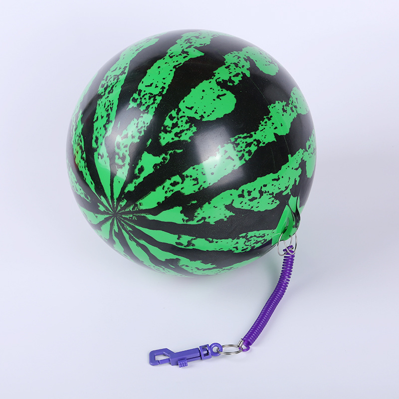 Customize key chains ball with spring string inflatable beach ball and Portable bounce ball