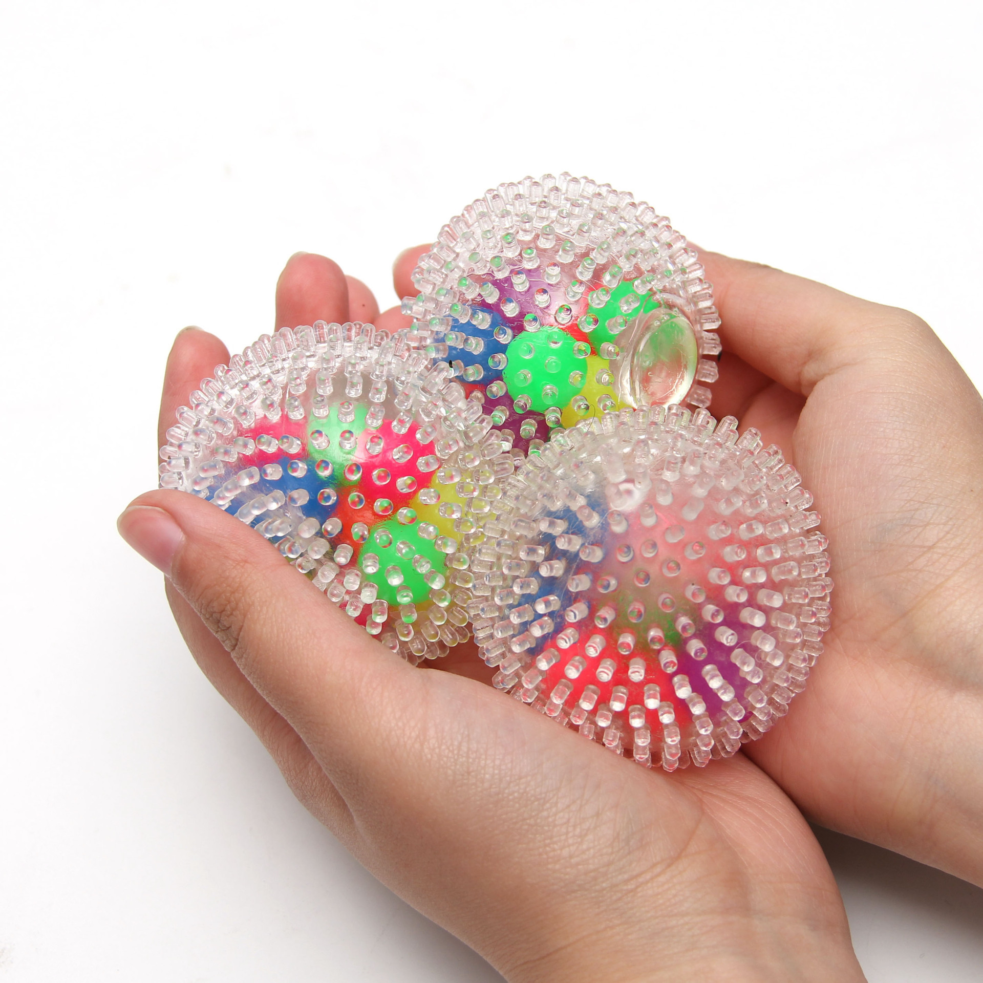 Hot Sale Squishy Sensory Stress Balls for Kids Spiky Squeeze Ball Stretchy Stress Relief Fidget Water Beads Squish Ball