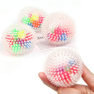 Hot Sale Squishy Sensory Stress Balls for Kids Spiky Squeeze Ball Stretchy Stress Relief Fidget Water Beads Squish Ball