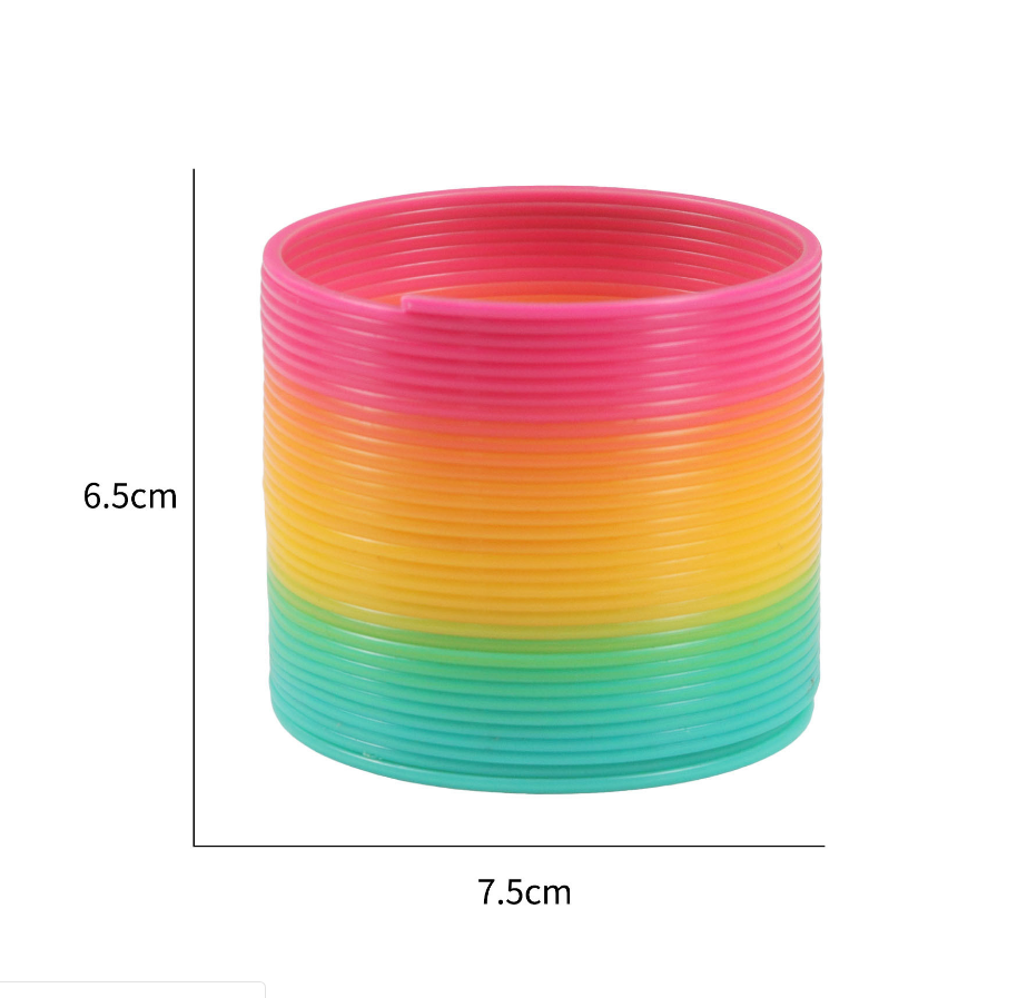 Giant Classic Novelty Plastic Magic Spring Slinkys Toy Rainbow Coil Spring Toy