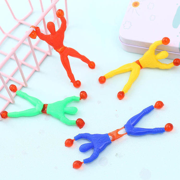 Wholesale cheap Sticky Stretchy Wall Climbing Man Toy sticky spiderman decompression toy sticky toy