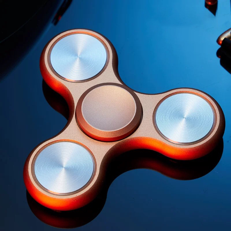 Colorful aluminum alloy hand fidget spinner metal fidget spinner for adults custom bulk fidget spinner