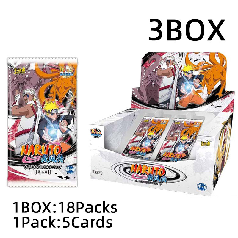 Wholesale Japanese Anime Narutoes Trading Cards Collection Rare Table Cards Top Playing Cards Party Toys