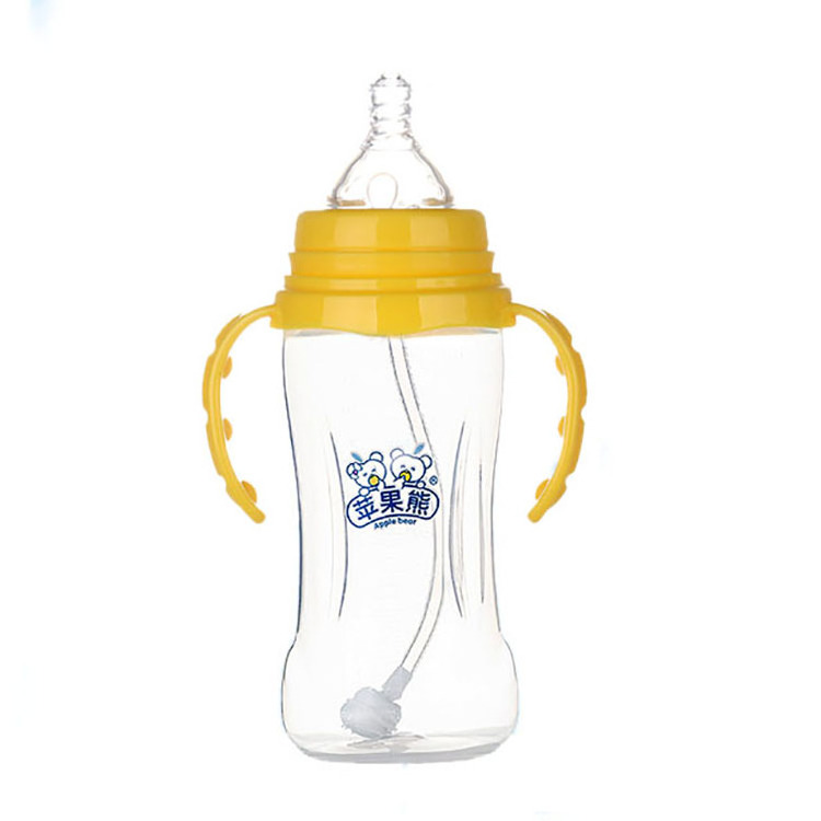 Customized Logo Food Grade Safety Anti-Flatulence PP Hands Free Baby Bottle Feeding