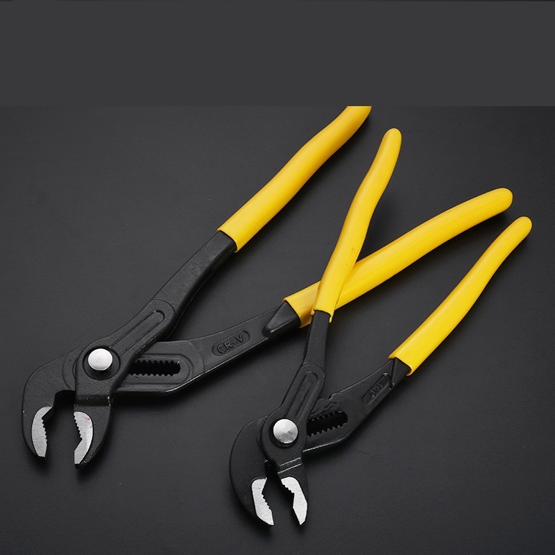 Chrome vanadium steel Button type ratchet automatic adjustment channel lock pliers monkey plier water pump pliers