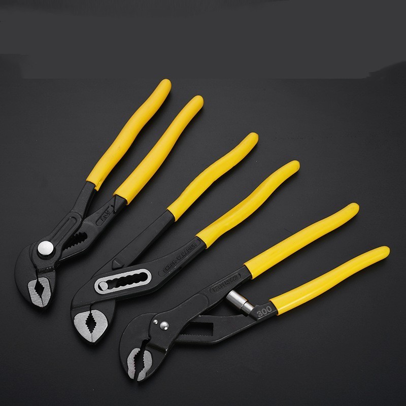 Chrome vanadium steel Button type ratchet automatic adjustment channel lock pliers monkey plier water pump pliers