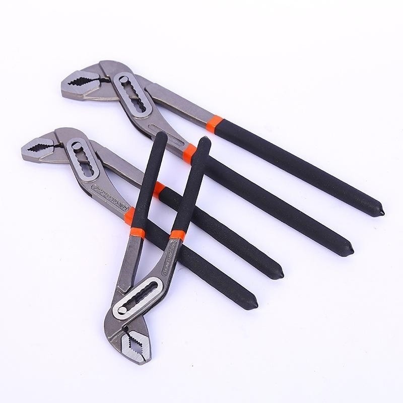 Chrome Vanadium Steel Plumbing Tools Adjustable  8/10/12Inch Smooth Jaw Water Pump Multigrip Monkey Pliers