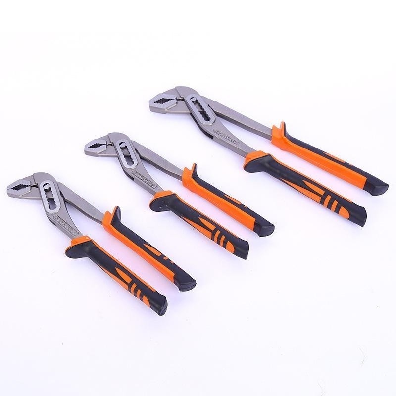 Chrome Vanadium Steel Plumbing Tools Adjustable  8/10/12Inch Smooth Jaw Water Pump Multigrip Monkey Pliers