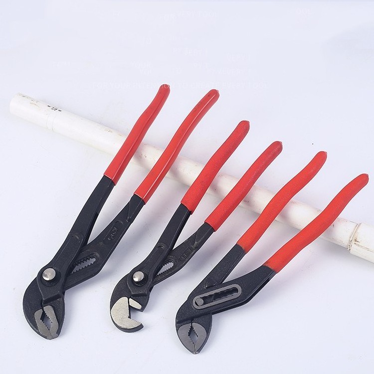 Wholesale chrome vanadium steel plumbing tools Quick button Pipe wrench Monkey pliers water pump pliers