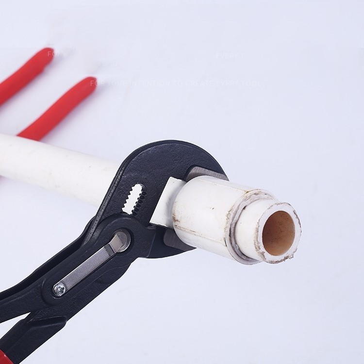 Wholesale chrome vanadium steel plumbing tools Quick button Pipe wrench Monkey pliers water pump pliers