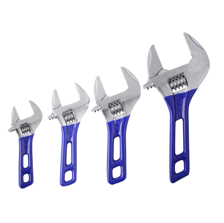 Portable lightweight short handle Plumbing tools 44mm large opening Wide Jaw adjustable wrench