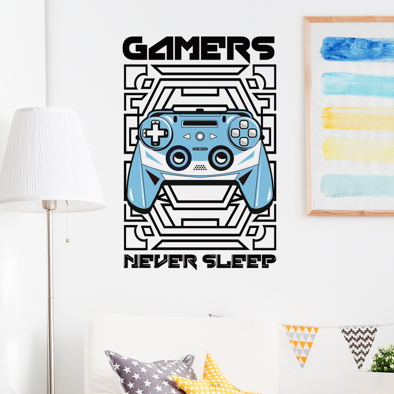 Mouse Game Controller CHILDREN'S Room Wall Stickers Computer Room Desk Front Wall Background Stickers PVC Decorative Stickers