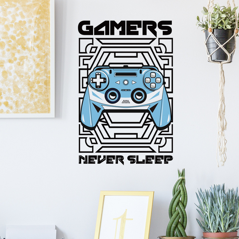 Mouse Game Controller CHILDREN'S Room Wall Stickers Computer Room Desk Front Wall Background Stickers PVC Decorative Stickers