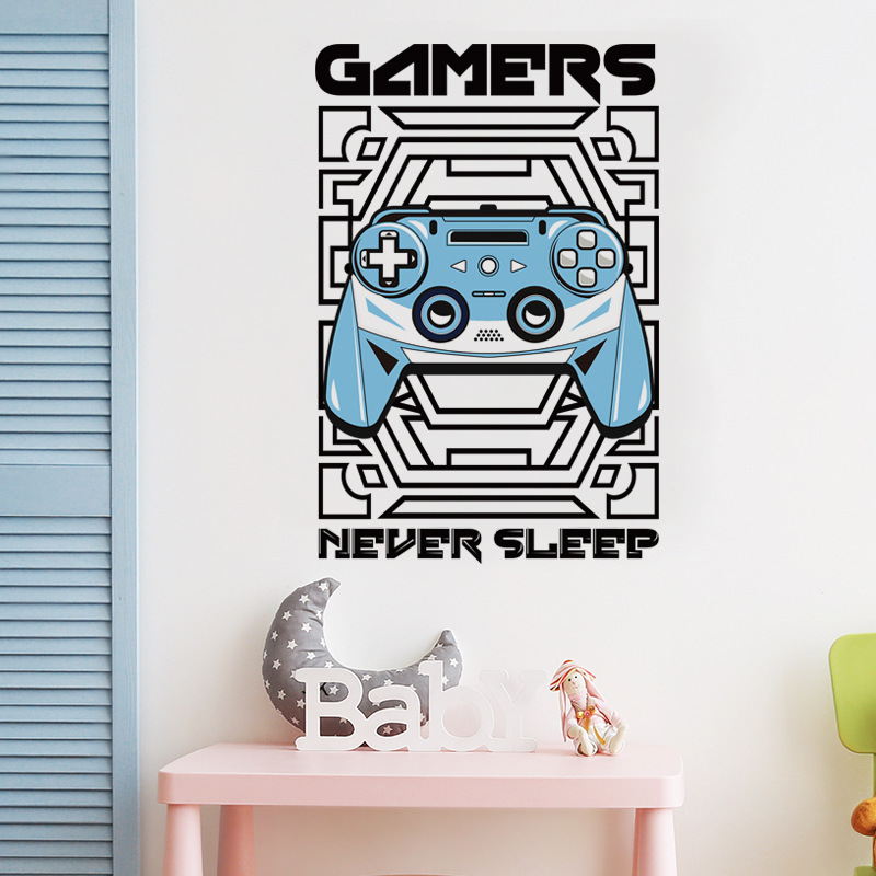 Mouse Game Controller CHILDREN'S Room Wall Stickers Computer Room Desk Front Wall Background Stickers PVC Decorative Stickers