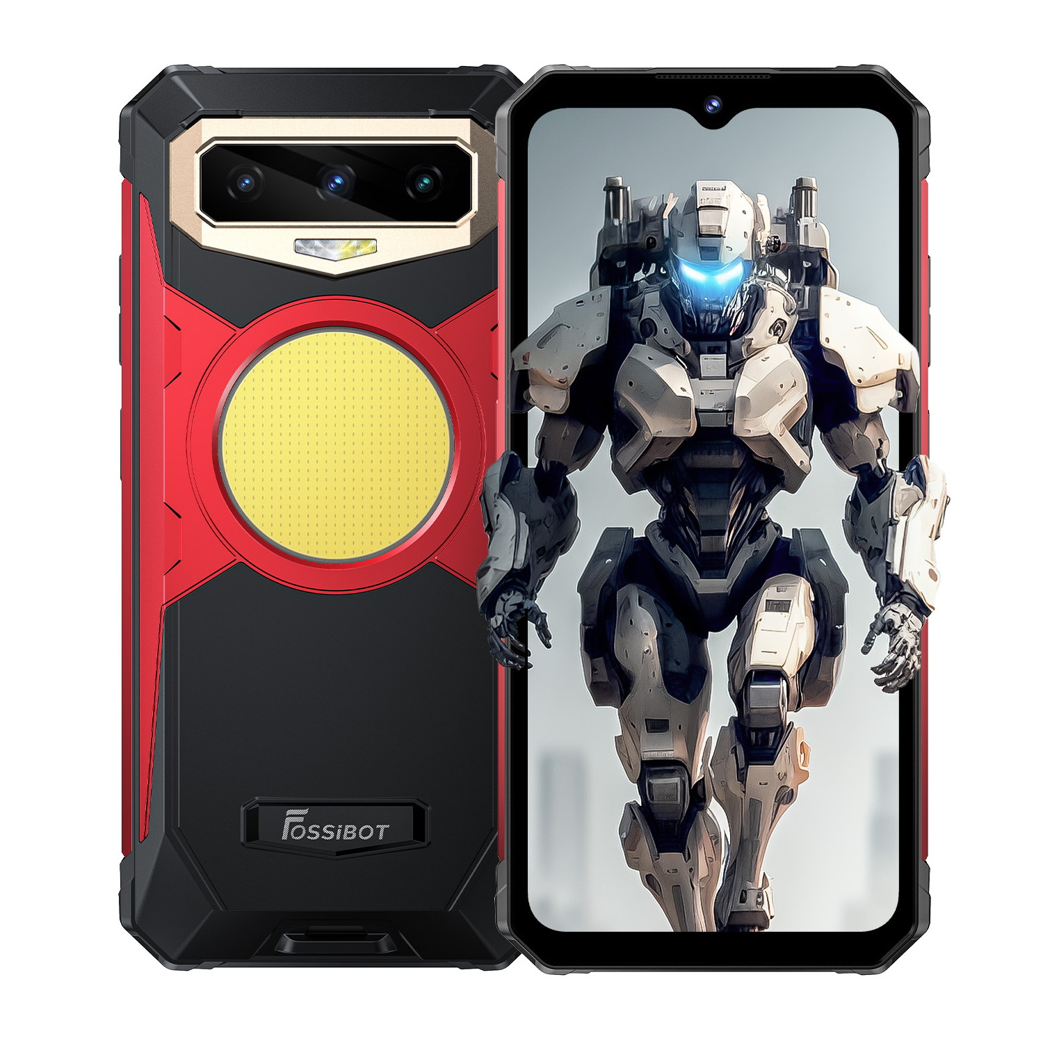 New listing Fossibot F102 Rugged phone 12GB+256GB Android 13 Night Vision Camp Light 108MP Main Camera 16500mAh 4G Mobile Phones