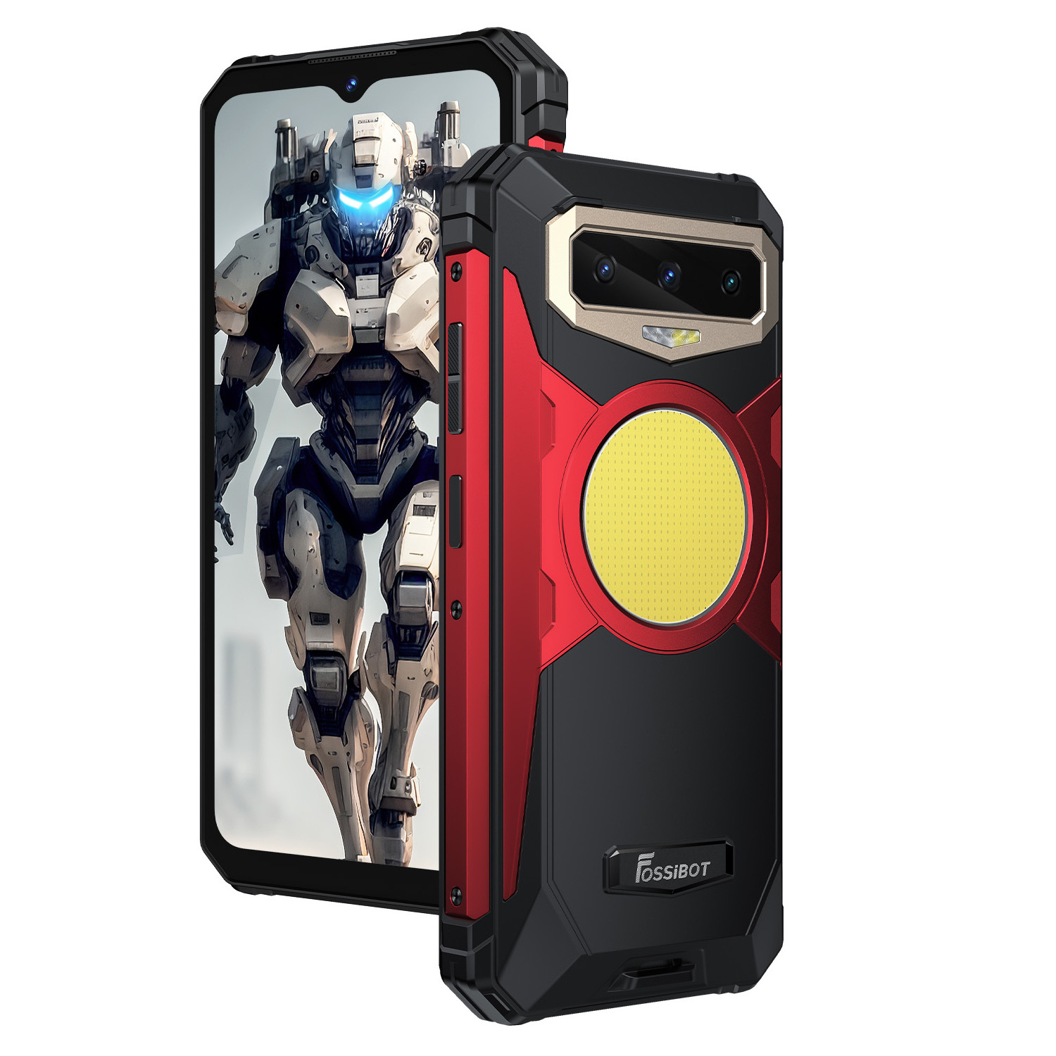 New listing Fossibot F102 Rugged phone 12GB+256GB Android 13 Night Vision Camp Light 108MP Main Camera 16500mAh 4G Mobile Phones