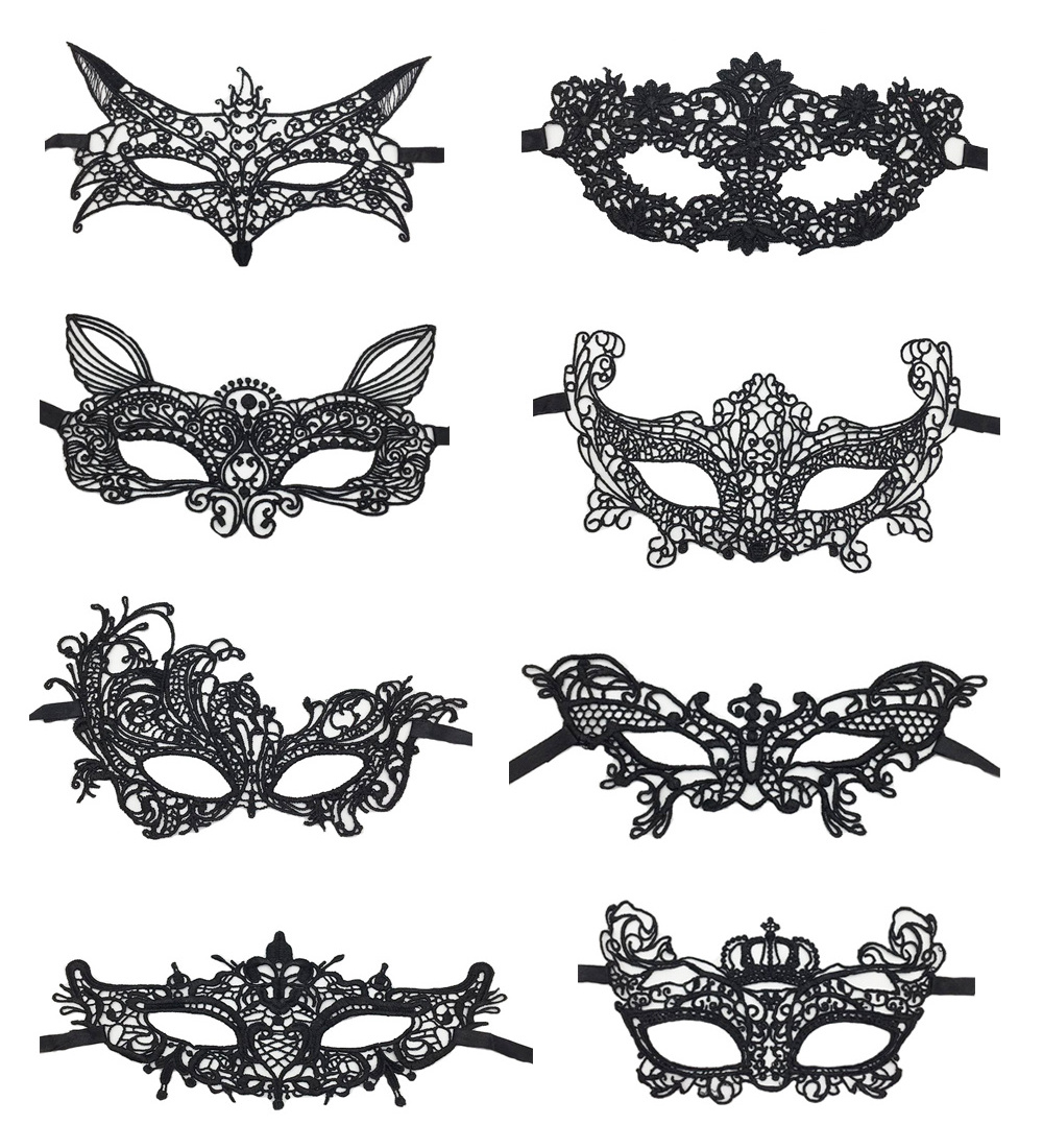 Hot Sale Lace Party Masquerade Mask Women Venetian Masks Mardi Gras Party Mask For Women Girls  Costume Cosplay Multi-styles