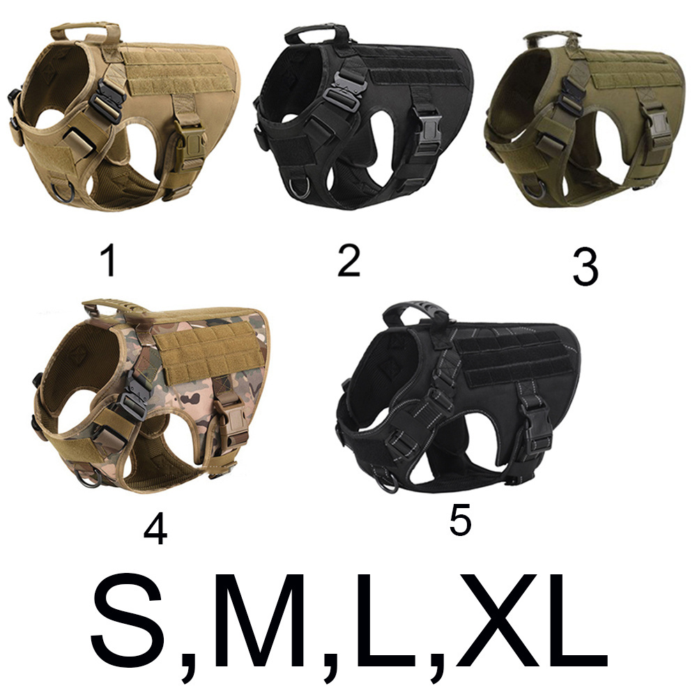 Nylon Patrol Waterproof Outdoor Sports Hunting Gear Training Tactical dog clothing Tactical Dog  Vest Harness