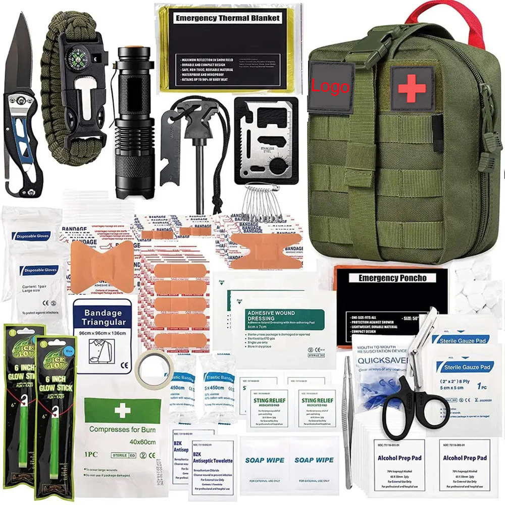 Manufacturer First Aid Emergency Medical Outdoor Survival Kit First Aid Kits Emergency Camping Equipment Survival First Aid Kit