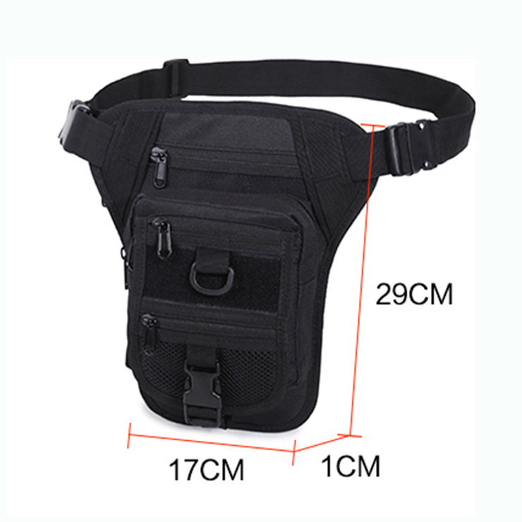 Fashion Men Tactical Thigh Bag Utility Waist Pack Pouch Adjustable Hiking Male Waist Hip Tactical Leg Bag