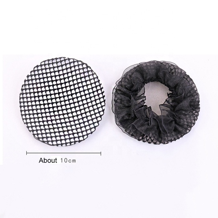 Wholesale Daily Wear Snood Hair Net Yoga Hair Bun Nets Ballet Dance Skating Black Snoods