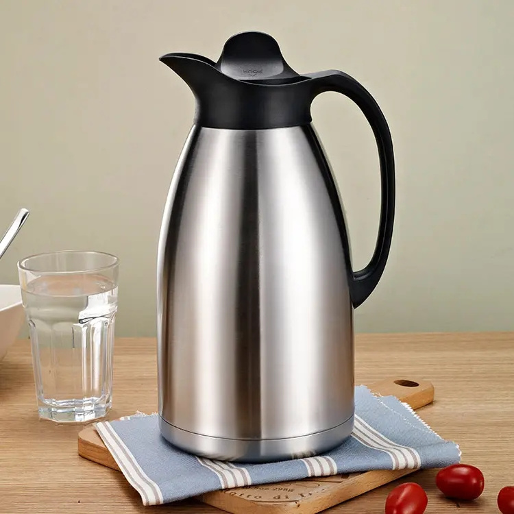 Factory Customized Thermal Jug 1L/2L/3L High Quality 304 Stainless Steel Double Wall Vacuum Thermos Flask Tea Coffee Pot