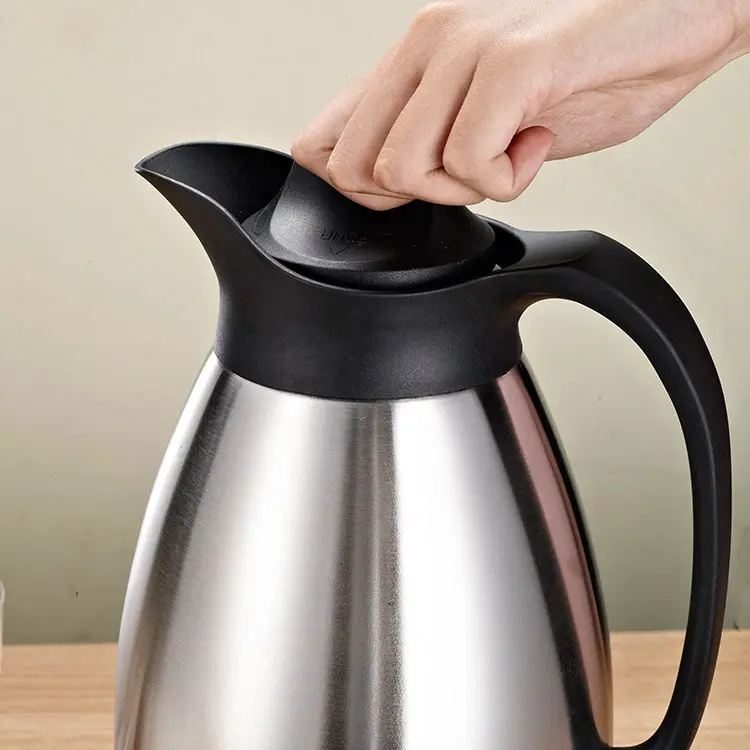 Factory Customized Thermal Jug 1L/2L/3L High Quality 304 Stainless Steel Double Wall Vacuum Thermos Flask Tea Coffee Pot