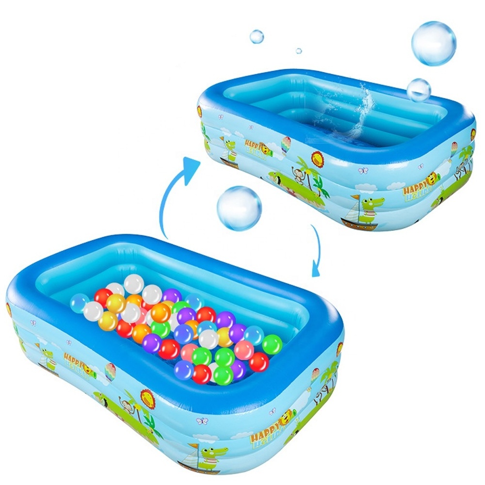 PVC folding children's inflatable swimming pool household outdoor large bath tub thickened plastic swimming pool