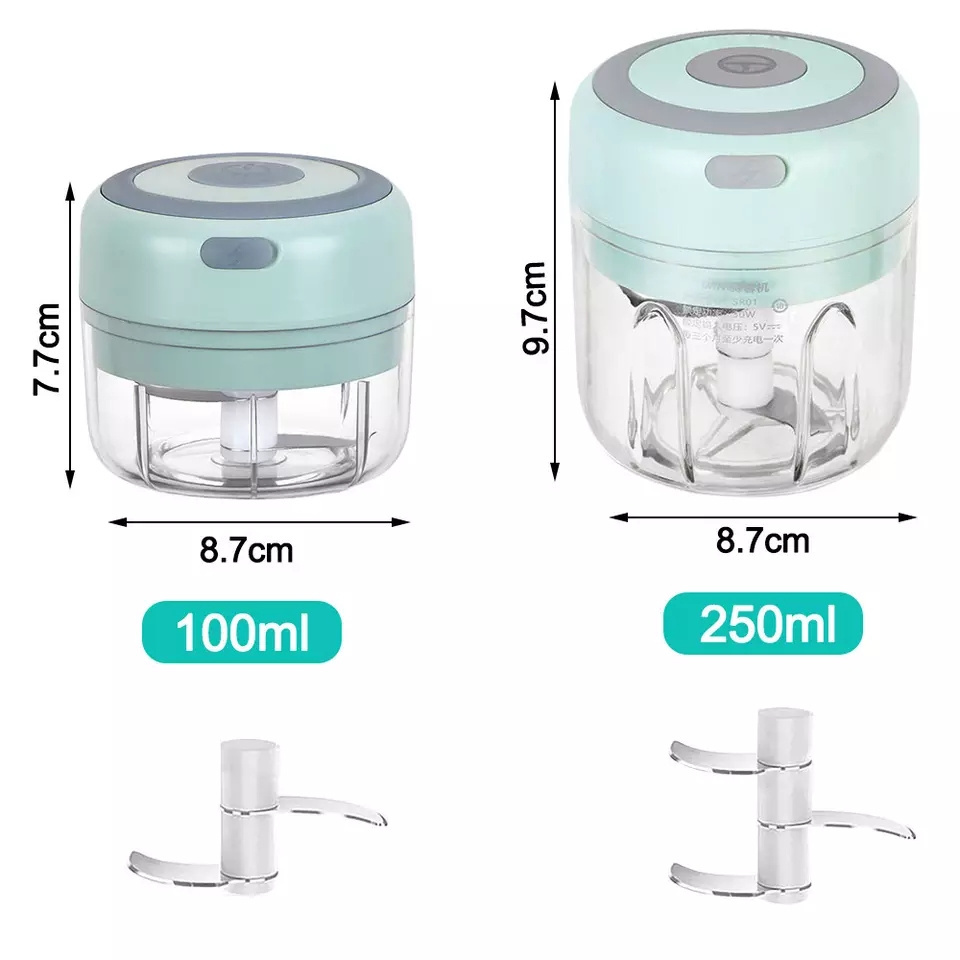 Kitchen Multi-functional Wireless Mini Food Grinder Machine Pulle Garlic Beater Masher Agitator Garlic Presses Chopper