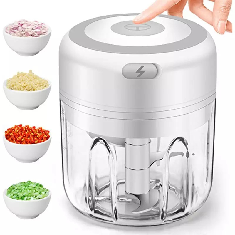 Kitchen Multi-functional Wireless Mini Food Grinder Machine Pulle Garlic Beater Masher Agitator Garlic Presses Chopper