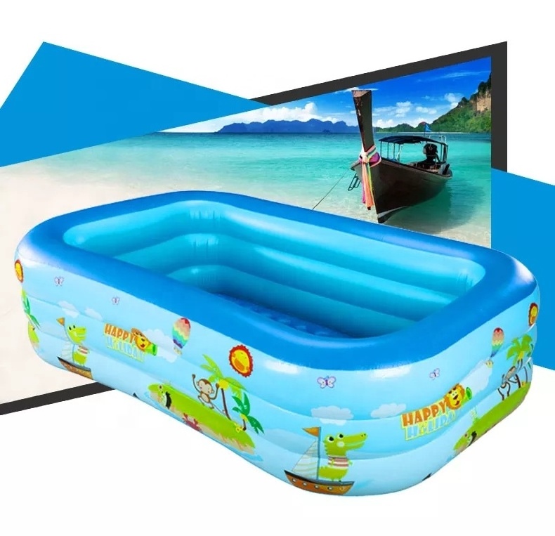 PVC folding children's inflatable swimming pool household outdoor large bath tub thickened plastic swimming pool