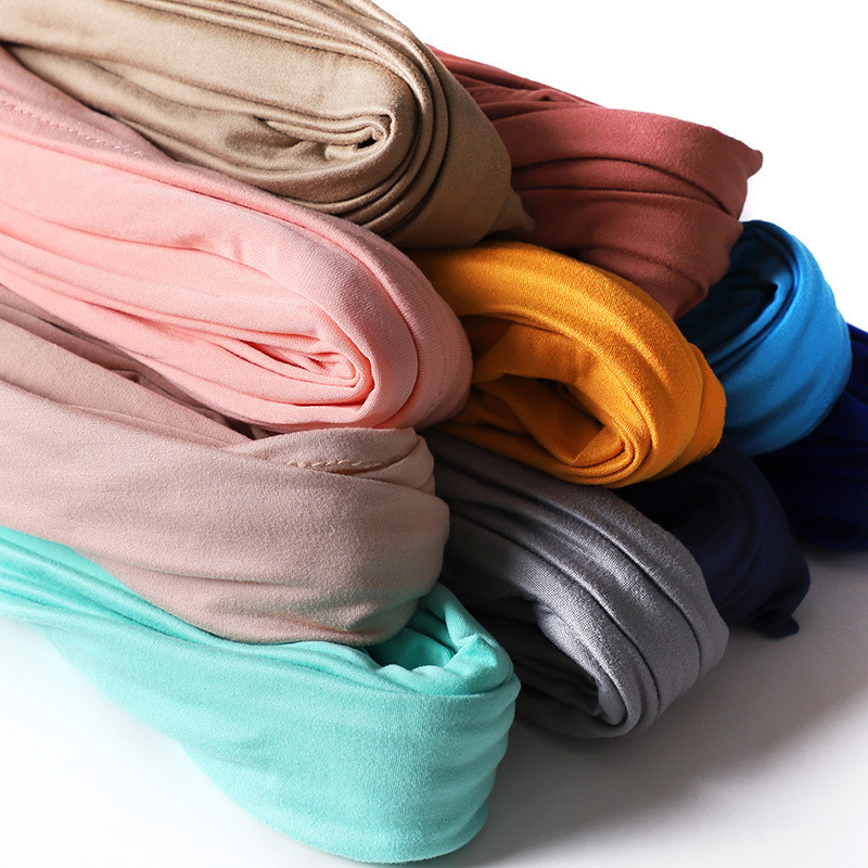 Hot selling wholesale new sweat cloth hijab fashion milk silk material warm women's wide edge monochrome wrapped scarf