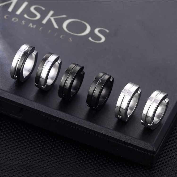 Fashion Stainless Steel Earrings Men Single One Earring Styles Earrings