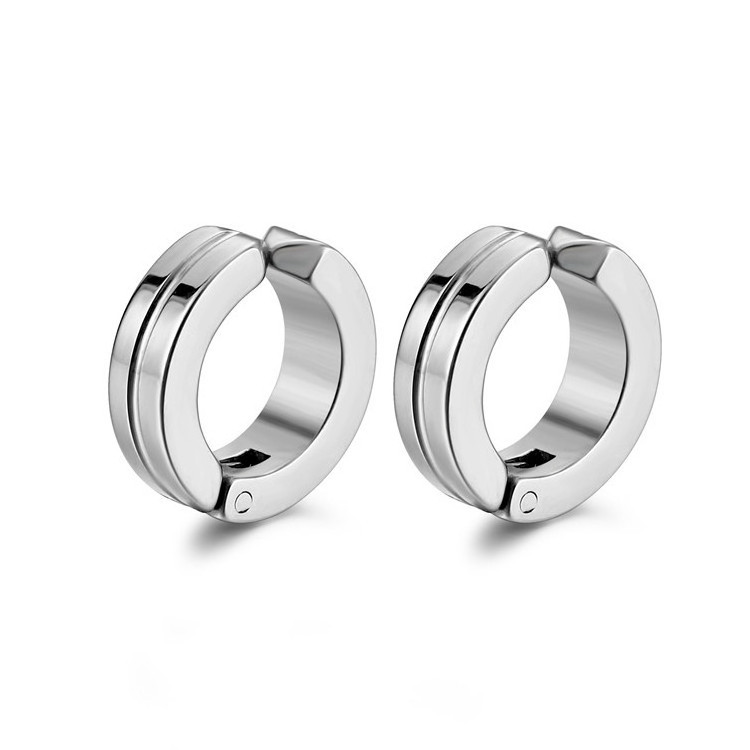 Fashion Stainless Steel Earrings Men Single One Earring Styles Earrings