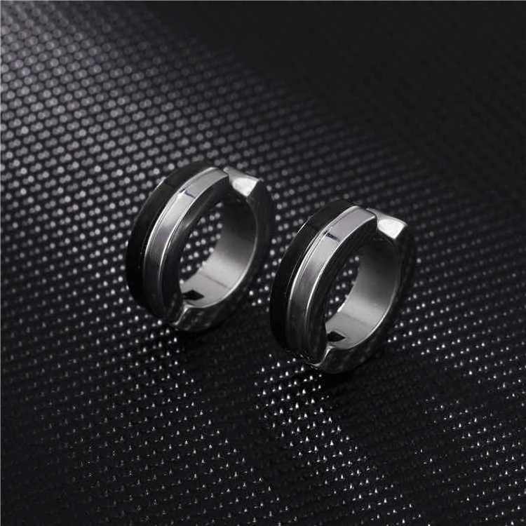 Fashion Stainless Steel Earrings Men Single One Earring Styles Earrings