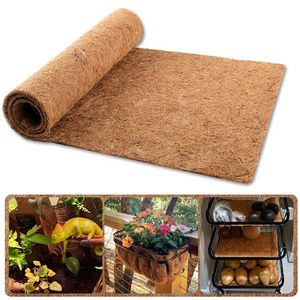 Coconut Fiber Liners for Planter Window Box Flower Basket Natural Coco Mats Coco Coir Sheet for Reptile Carpet Animal Pet Pad