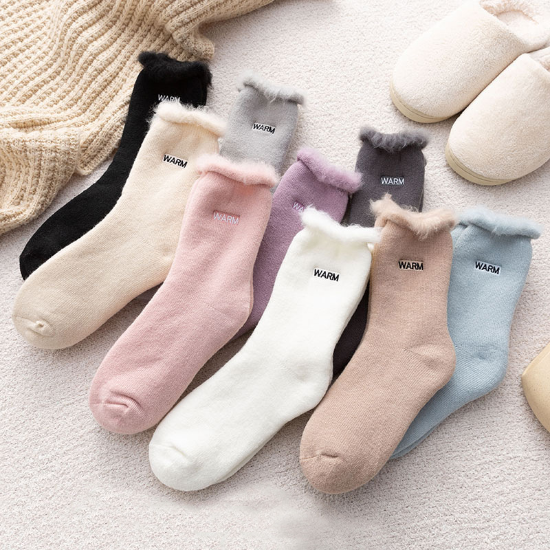 New Arrivals Soft Regular Women Slouch Winter Slipper Socks Unisex Fuzzy Crew Socks For Women