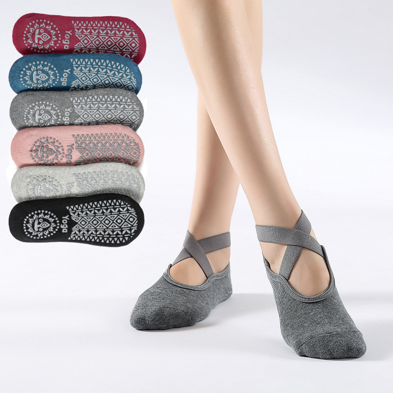 Anti Slip 5 Toe Ankle Antislip Grip Toeless Barre Yoga Socks Women Five Finger Anti Non Slip Pilates Yoga Socks Half