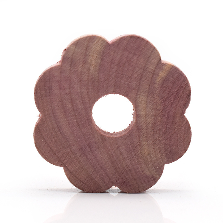 Wholesale Premium Cedar Wood Flower Rings Natural Car Air Freshener Red Cedar Rings