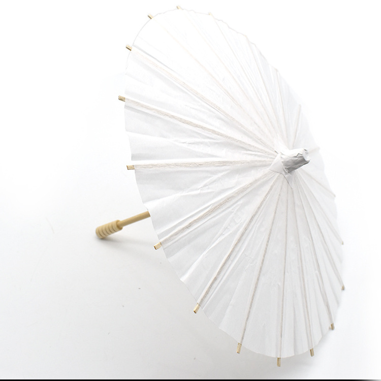 Wholesale craft gifts paper umbrellas blank wedding paper parasol umbrella for party decor