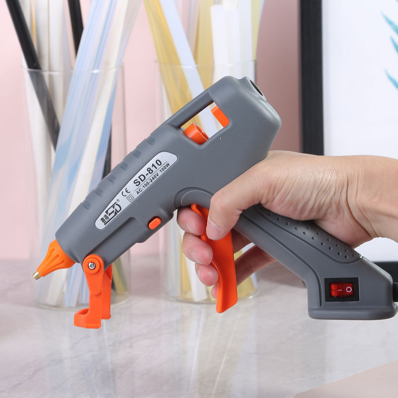 Hot Sale Industrial 100w High-temperature Hot Melt Gun High Temp Grey Hot Glue Gun