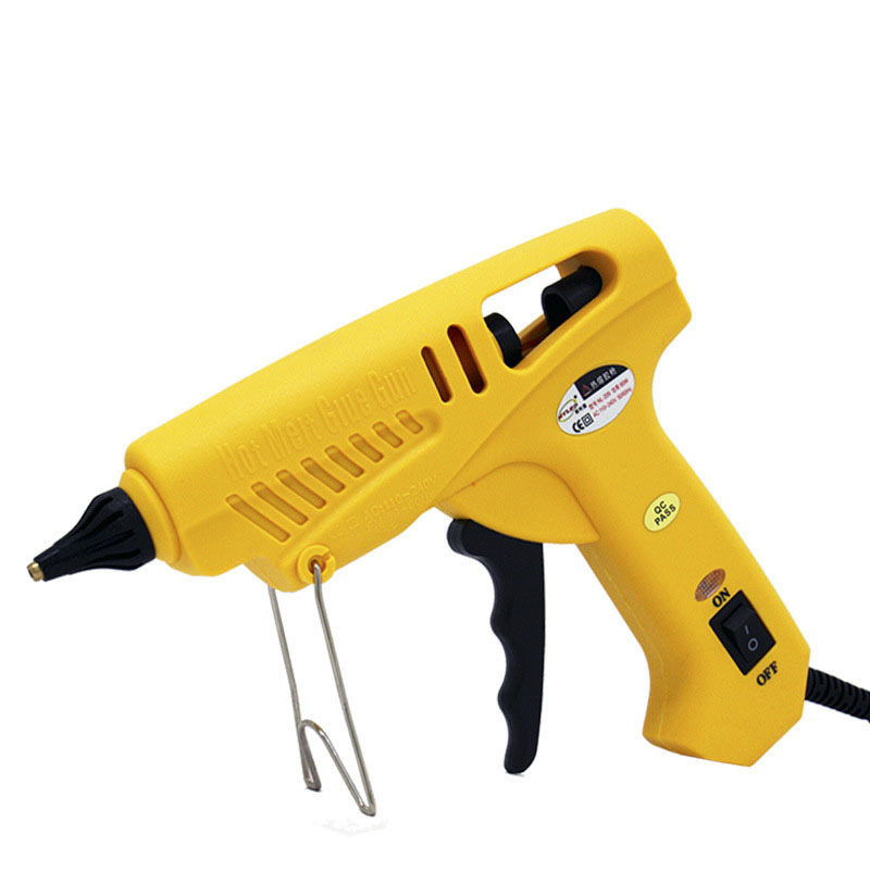 Portable 60/100w Labor-saving Design Hot Melt Glue Gun Glue Guns With Stick Stand Round