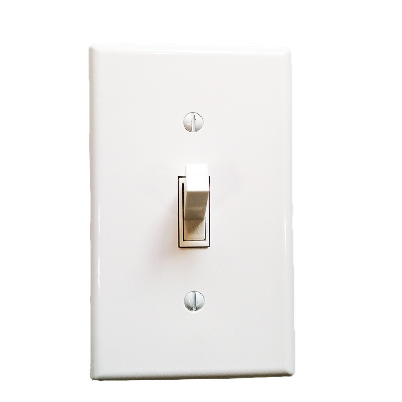 Hot Sale American Electrical Plastic Cover Wall Switch Single Pole Light Toggle Switch