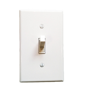 Hot Sale American Electrical Plastic Cover Wall Switch Single Pole Light Toggle Switch