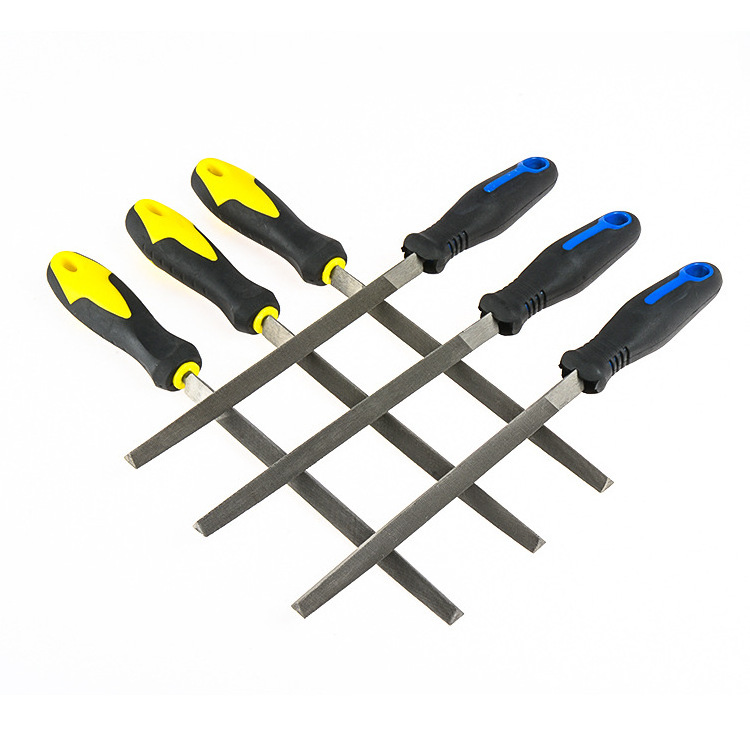 Hot Selling 6/8/10 Inch High Carbon Steel File Set Heavy Double Fine Tooth Triangular File